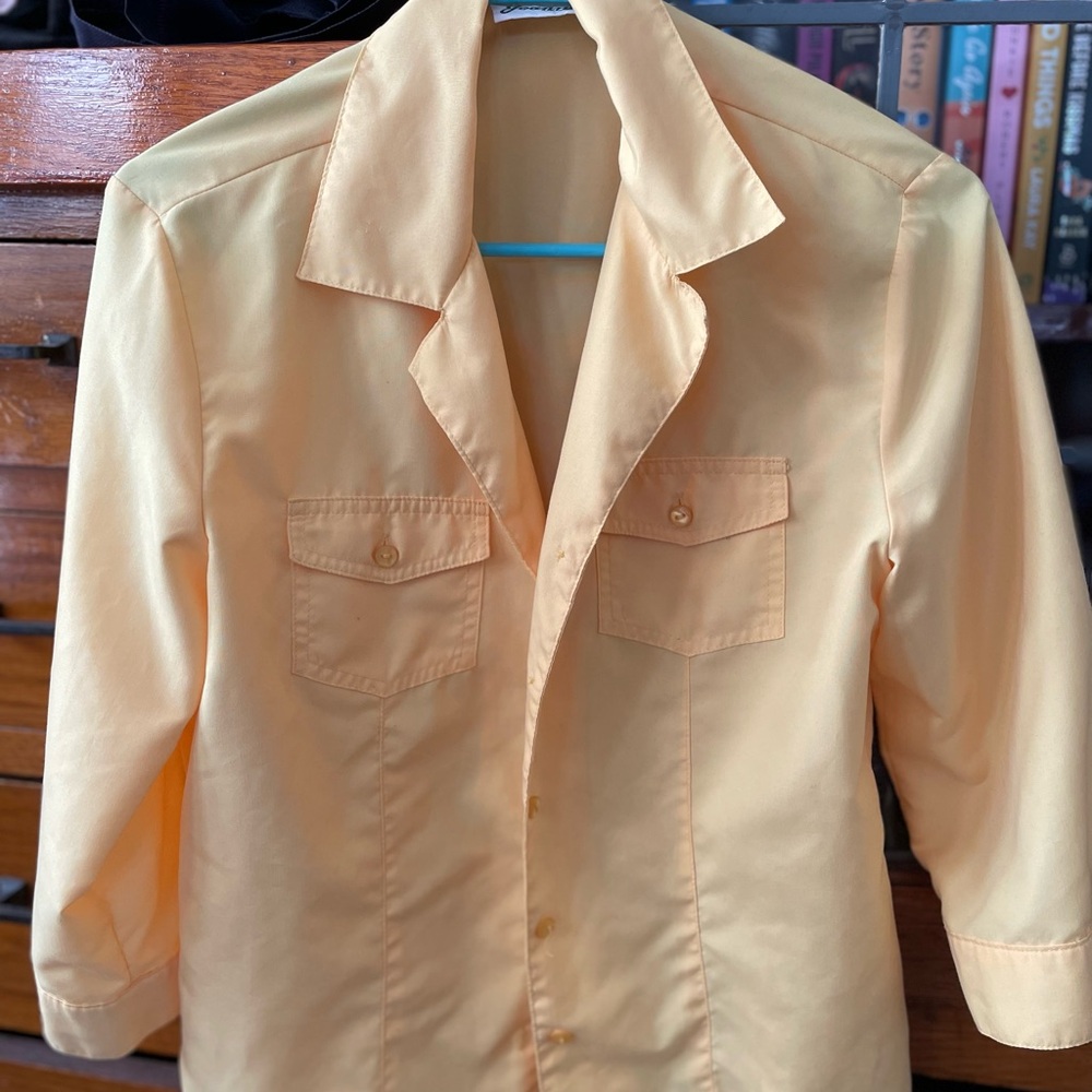 Yellow Button-Up Shirt